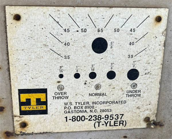Tyler 8' X 20' Ty-rock 2-deck Vibrating Screen)
